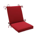 Pillow Perfect Oreiller Idéal pour intérieur/extérieur Rouge Solide Coussin de Chaise à Carreaux