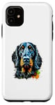 Coque pour iPhone 11 Gordon Setter Pop Art et Splash Art Gordon Setter