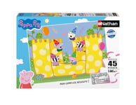 Nathan - Puzzle enfants - 45 pièces - La fête de Peppa Pig - Fille ou garçon dès 5 ans - Puzzle de qualité supérieure - Carton épais et résistant - Quotidien - 12001094