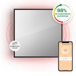 La Palma 500 smart Radiateur 2 en 1 convecteur infrarouge 60x60cm 500W façade miroir