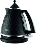 De'Longhi Brilliante Kettle, anti-scale filter, 1.7 Liters, 360° swivel base, 