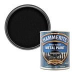 Hammerite Direct to Rust Metal Paint - Hammered Black Finish 750ML