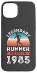 Coque pour iPhone 15 Plus Legendary Runner born 1985 40e anniversaire cadeaux course