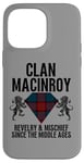 Coque pour iPhone 14 Pro Max MacInroy Clan Scottish Name Blason Tartan Fête de famille