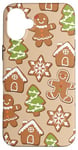 iPhone 16 Plus Christmas Gingerbread Men - Gingerbread House Pattern Case