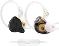 Kz Zs10 Pro X Dans Écouteurs Intra-Auriculaires, 4Ba 1Dd Kz Casque In Ear Iem Moniteur D'Oreille Avec Un Câble À 2 Broches De 0,75 Mm En Détachable Pour L'Audiophile (Noir-X, Avec [CAS311300]