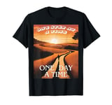 Cotton, Graphic Tees for Men and Women, One day at a time T-Shirt