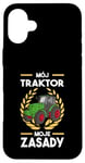 Coque pour iPhone 16 Plus Farmers My Tractor My Rules Mój Traktor Mon Zasady Tractor