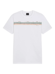 PS Paul Smith Cotton Regular Fit Stripe Logo T-Shirt, White