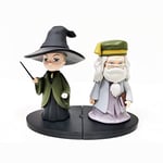 Bizak Harry Potter 64115016 Lot de 2 Figurines de 8 cm McGonagall et Dumbledone. Édition collectionniste, Grand Niveau de détail, 13 Figurines à Collectionner, recommandé à partir de 3 Ans