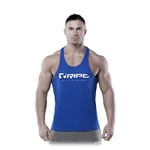 RIPT Mens Logo Singlet Blue - L