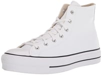 Converse Women's Chuck Taylor All Star Lift Gymnastics Shoe, White/Black/White, 13 UK