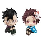 Demon Slayer Kimetsu No Yaiba Look Up Pvc Statuas Genya & Tanjiro Final Selectio