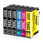 6 x kompatibla Epson bläckpatroner 29 29 XL för Expression Home XP-342 XP-245 XP-442 XP-235 XP-335 XP-432 XP-435 XP-332 XP-345 XP-24