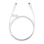 Deltaco USB-C-Kabel 60W 1m - Vit