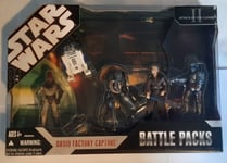 STAR WARS BATTLE PACKS DROID FACTORY CAPTURE 30TH FIGURES JANGO FETT R2 3PO NEW