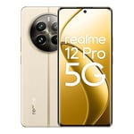 realme Smartphone 12 Pro 5G 8 + 256GB, Appareil Photo Portrait avec téléobjectif, Sony IMX882 OIS, Chipset Snapdragon® 6 Gen 1 5G, Écran à Vision incurvée de 120 Hz, Navigator Beige