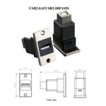 Montage sur panneau ¿ vis rectangulaire en alliage de zinc,adaptateur de connecteur compatible HDMI,usb3.0,usb2.0,rj45,cat6,cat6a,procureur c,type c - Type USB2105S