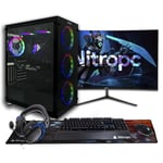 PC Gamer complet Nitropc Pack Nitro Plus - Intel i9-12900KF, RTX 4070 SUPER 12GB, RAM 32GB, M.2 2TB, Win11, WiFi - Écran 27" 2K curvo et accessoires