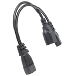 C14 Male To C13 Nema 5‑15R Female Y Splitter Power Cord 1 In 2 Out 10A 250V REZ