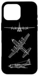 Coque pour iPhone 16 Pro Max Hercules Turboprop C130 Avion de transport tactique