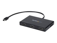 StarTech.com Splitter multi-écrans Mini DisplayPort vers 3x HDMI - Hub MST à 3 ports - Répartiteur Mini DP 1.2 vers 3x HDMI - Répartiteur vidéo/audio - 3 x HDMI - de bureau - AC 100/240 V