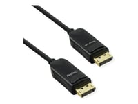 VALUE - Câble DisplayPort - DisplayPort (M) pour DisplayPort (M) - DisplayPort 1.4 - 15 m - Active Optical Cable (AOC), support 8K60Hz (7680 x 4320) - noir