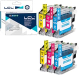 Cartouche d'encre Compatible LC125XL LC125XLC LC125XLM LC125XLY (2Cyan 2Magenta 2Jaune) Remplacement pour Brother MFC-J4410DW