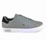 Lacoste Powercourt 2.0 2231 Mens Grey Trainers - Size UK 9.5