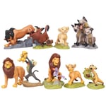 9 st/set Lejonkungen Simba Nala Timon Modellfigur PVC Actionfigurer Klassiska leksaker Bästa julklapparna