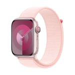 Apple Watch S9 GPS + Cellular 45mm Pink Aluminium Case with Light Pink Sport Loop