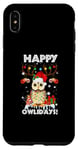 iPhone XS Max Retro Baby Owl Happy Owlidays Family Kids Christmas Holiday Case