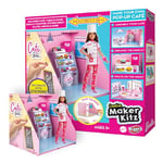 BLADEZ Barbie Toyz Pop Up Café - Customizable Café Playset with Reusable & Movable Stickers & Accessories -Easy to Assemble Barbie Toy for Imaginative Play-Perfect Barbie Gift for Every Barbie Girl