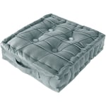 VERCART Grand Coussin de Sol, Coussin de Matelas Français Épais, Coussin de Siège de Yoga de Méditation, Coussin de Tatami Carré Touffeté