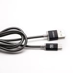 Micro-USB kabel (A til B-micro) 1m 2.4A iKAKU - Svart