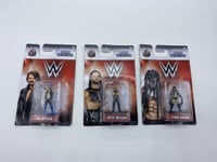 WW Nano Metalfigs X3 Seth Rollins Finn Balor AJ Styles New And Sealed