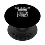 Je suis Ledger qui fait Ledger Things Funny Vintage PopSockets PopGrip Adhésif