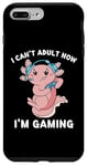 Coque pour iPhone 7 Plus/8 Plus Cute Axolotl Play à des jeux vidéo que je ne peux pas devenir adulte maintenant que je joue