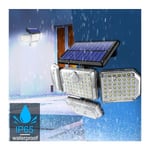 Lampe solaire murale 182 led à quatre têtes led body sensor light intelligent light control outdoor garden light