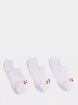 Sweaty Betty No Show Organic Cotton Blend Training Socks, Pack of 3, White