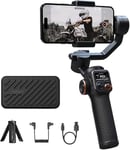 hohem iSteady M6 Stabilisateur Gimbal pour Smartphone, Stabil. vlogging, pour iPhone 15/14 Pro/Max/Android, intégré Charge utile de 400g, Ecran OLED intégré, 3 Axes Gimbal pour Youtube, TikTok