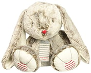 Kaloo - Rouge 55 cm Prestige Grey Léo the Rabbit - Small Silky-Furred Soft Toy - Big-Eared Rabbit Plush - 0 Months +, K963539