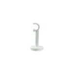 Support court pour barre à rideau GoodHome 19 mm Anafi blanc