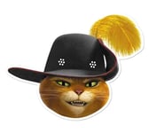 Puss in Boots from Shrek Single Card Party Fun Face Mask - Antonio Banderas