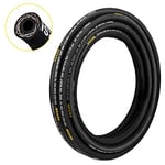 VEVOR Hydraulic Hose 3/8 inch x 100 ft, Coiled Hydraulic Hose 4800 PSI, Rubber Hydraulic Hose with 2 High-Tensile Steel Wire Braid, Bulk Hydraulic Hose -20°C to 140°C, Hydraulic Oil Flexible Hose