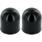 Cyclingcolors - 2x Cache rotule pour boule d'attelage plastique noir diamètre 50mm protection coiffe voiture remorque