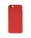 Coque Silicone Gomme intérieur façon velours iPhone 6 et 6S - Rouge