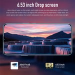 X40 Pro 6.53 Inch Mobile Phone 8GB RAM 128GB ROM 4G 5GWifi Unlocked Smartpho Fit