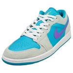 Nike Air Jordan 1 Low Se Mens Blue Grey Fashion Trainers - 9.5 UK