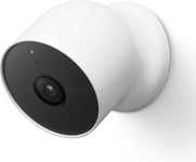 G3Al9 Nest Cam(Exterieur/Interieur,Batterie)Camera De Securite ¿ Camera Wifi Intelligente ¿ Sans Fil,Neige,1 Piece(Lot De 1)